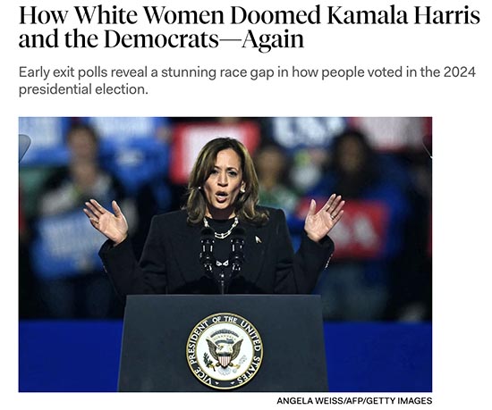 Liberal White Women doomed the Kamala Harris campaign