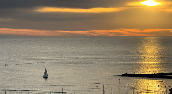 Sunset viewed from Waikiki