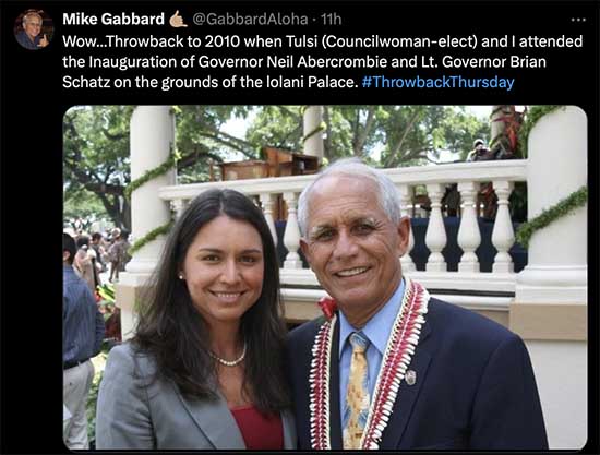 Tulsi and Mike Gabbard. Not to be trusted